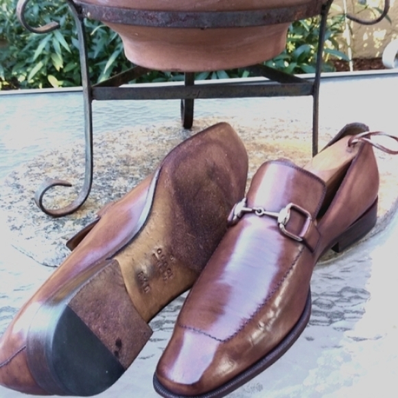 🆕 !!!!!!SOLD!!!!!!!!!  Gucci Horsebit Slip On Brown Loafers - Picture 9 of 10